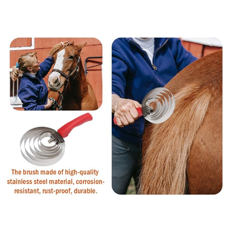 ieron Spring 4 Ply Metal Double Sided Itching Brush Cleaning