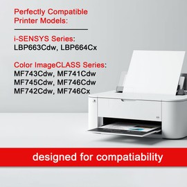 055H Black Toner Cartridge High Yield Replacement for Canon 055H 055 CRG-055H Toner Work with LBP664Cdw, MF741Cdw, MF743Cdw, MF745Cdw, MF746Cdw Printer(1 Pack)