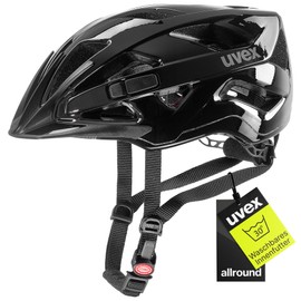 Uvex Unisex Adult Active Cycling Helmet, black, 56-60 cm