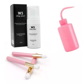 Wingstar Kit De Limpieza Para Extensiones De Pestañas Wing Star