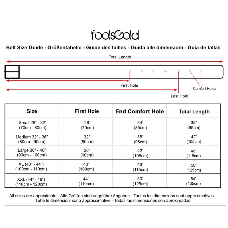 foolsGold 3 Row Pyramid Studded Belt (5XL (56" - 60"