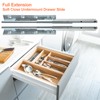4 Pair 15 Inch Undermount Soft Close Drawer Slides Full
