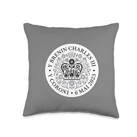 Coronation 2023 Merchandise Welsh Emblem Throw Pillow