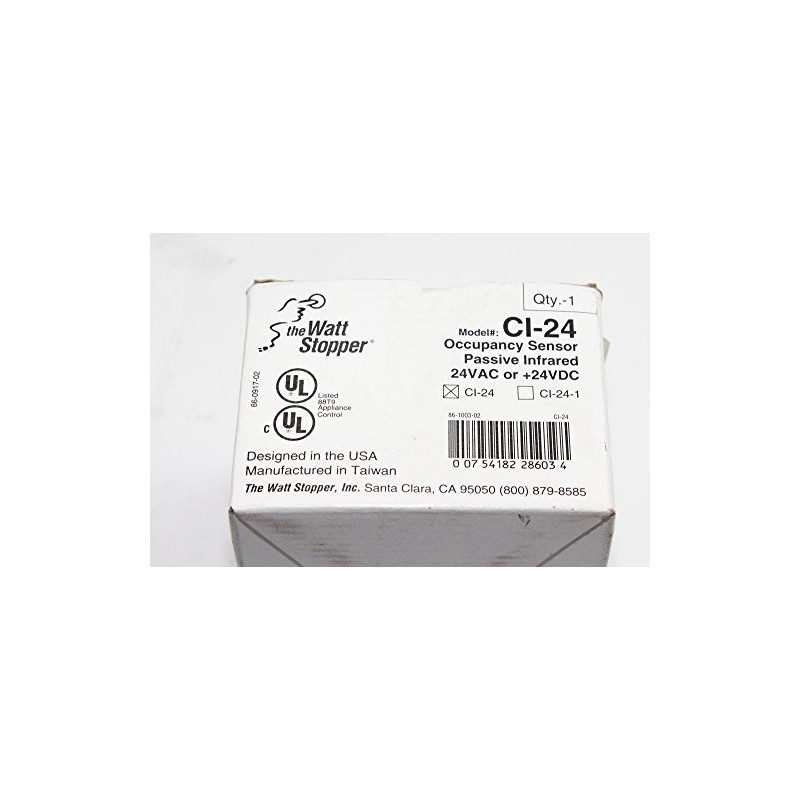 Wattstopper Ceiling Sensor CI-24-W HVAC/BAS Occupancy Sensor Motion Detector, White
