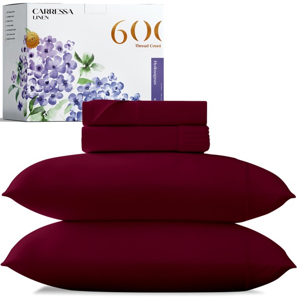 Carressa Linen 100% Egyptian Cotton Sheets - 600 Thread Count