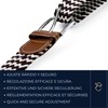 SEGMENTES Elastic Braided Belt, Set of 3 Extendable Belts for