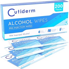 Cutiderm Cutiderm Pre-Injection Alcohol Wipes/Swabs Box of 200 Sachets