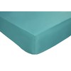 Impressions Fusion Soft Touch Microfibre Polyester Kingsize Teal Fitted Sheet