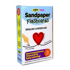 MFM Toys Sandpaper Tactile English Letters Flashcards (Lowercase)