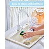 BEHOK 2 Pack Silicone Sink Protector for Kitchen Sink, Trellis