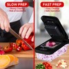 Brentwood Food Chopper and Vegetable Dicer with Storage Container and