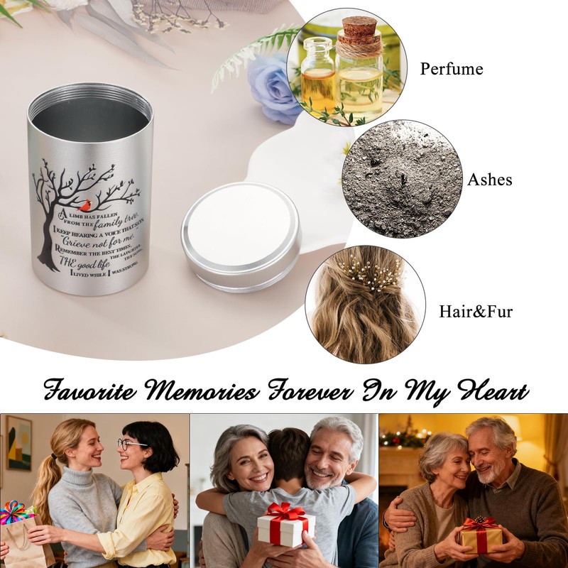 SOITIS Set of 4 Small Urns for Human Ashes Keepsake,