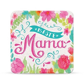 Sheepworld My Beautytree 44609 Coaster No. B11, Best Mum, Cork, 9.5 cm x 9.5 cm