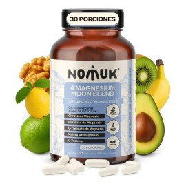 Nomuk 4 Magnesios Con L-teanina  Sueño, Energia, Cognición Sabor Sin sabor                                                                            