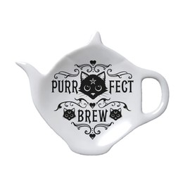 Alchemy Gothic Purrfect Brew Tea Bag Holder