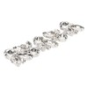 4Pcs Crystal Shoe Buckle 4.3in Long 1.3in Wide Sparkling Easy