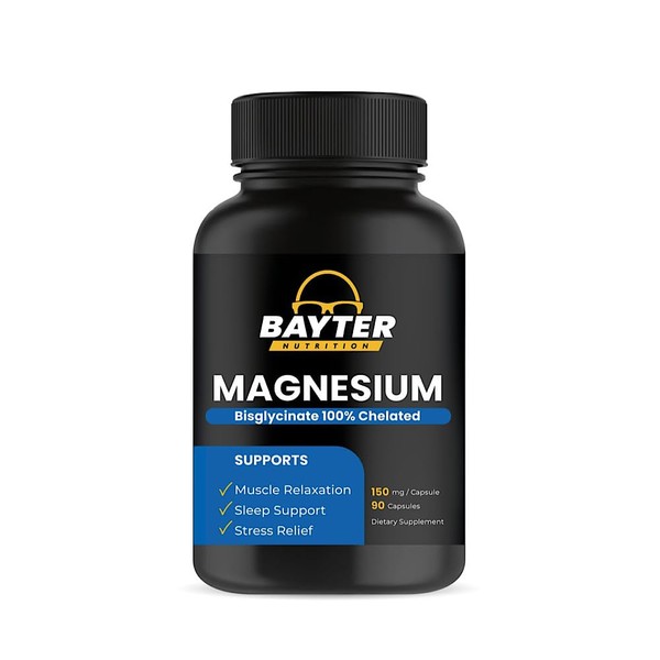 Bayter Nutrition Bayter Nutrition Magnesium Bisglycinate Extra Strenght 100% Chelated