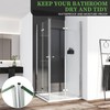 Bathroom Shower Glass Door Side Seal Strips, Length 78 Inch