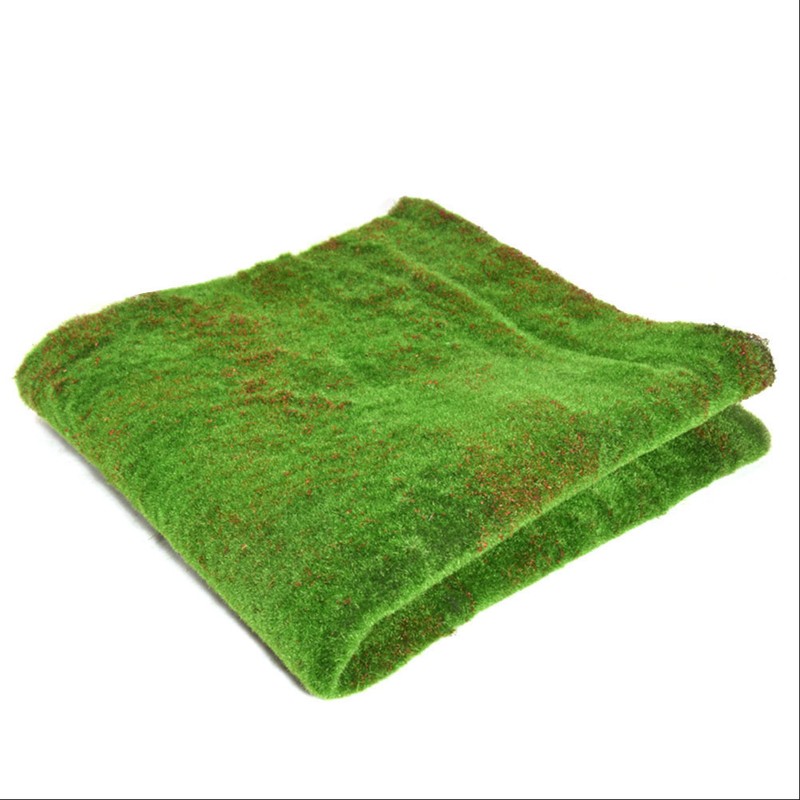 Artificial Moss Grass Carpet Realistic Artificial Green Lawn Straw Mat