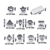 SLEEKEE 30 Piece Stainless Steel Non-Stick Alphabet Cookie Cutter Set