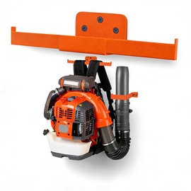 1 Pack Backpack Leaf Blower Hanger with Hose Holder, Heavy-Duty Orange Rack