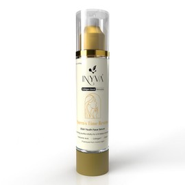 INYVA Queen's TimeReverse Elixir Youth Face Serum | with Hydrolyzed Collagen, Elastin & Hyaluronic Acid | Anti-Aging & Deep Hydration | Smooths Fine Lines & Wrinkles | All Skin Types - 50ml