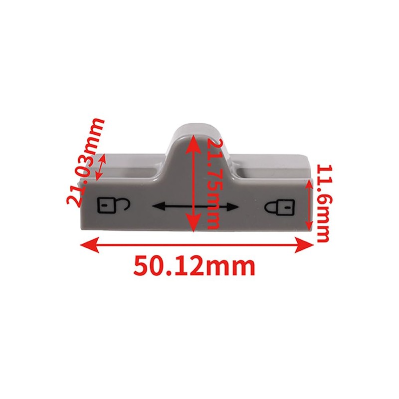 VHEUHZ Grey Complete Door Lock Fridge Door Lock for RM7