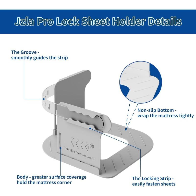 Lock Sheet Holders Keep Sheets Tight Heavy Duty Bed Sheet