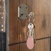 6 Pcs Leather Proximity ID Card Keychain Protector RFID Key