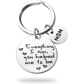 Christmas Gifts for Mom from Daughter Son - Durable Stainless Steel Keychain Stocking Stuffers Valentine's Day Birthday Gifts