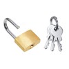Eleqldwen 12 Pack Mini Padlock Small Padlock Solid Brass Locks