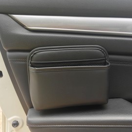Car Seat Side Pocket Organizer for Car Doors and Consoles, Off-Black