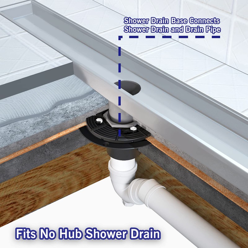 Bernkot 2 Inch Shower Drain Base Kit - PVC Sub