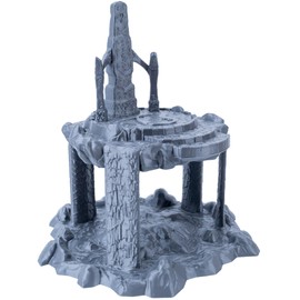 3D Vikings Elfenreich Floating Island with Ritual Altar, Scale 28/32 mm