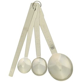 Pearl Metal C-9468 Essential Measuring Spoons with Spatula, Set of 3, Made in Japan