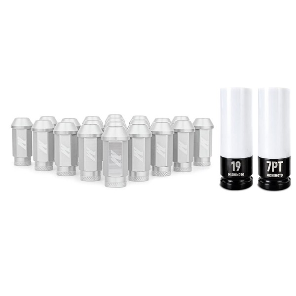 Mishimoto Aluminum Locking Lug Nuts M12x1.5, 20pc Set, Silver