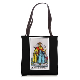 King of Cups Vintage Tarot Card - original Rider Waite Deck Tote Bag