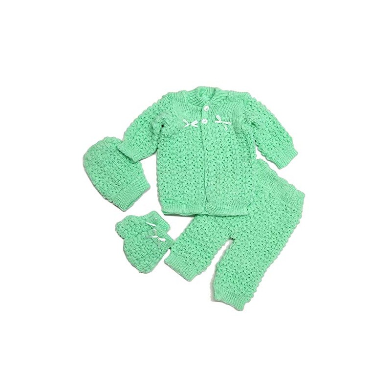 Juego de 4 piezas de ganchillo unisex para recién nacidos,
