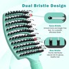 Curved Detangler Brush for Women Kid Men, 2 Pack Boar