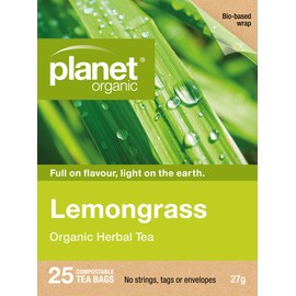 Planet Organic Lemongrass Herbal Tea 25 Tea Bags