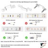 MMSD 100 Pack LED Strip Light Mounting Brackets Strip Light