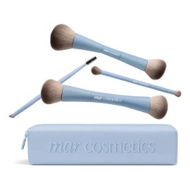 Mar Cosmetics Set 4 Brochas 2 En 1 Celeste