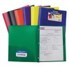 C-Line Products CLI33960 Two Pocket Poly Portfolios Folder with Prongs