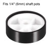 sourcing map 2 x Aluminium Volume Control Potentiometer Knurled Shaft