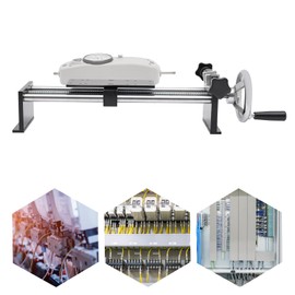 EEYBLAEEY Force Gauge Stand Push Pull Force Test, Stand Tension Test, Stand Manual Test Stand, Horizontal Spiral Type Stroke, Trigger Pull Weight Gauge Hand Dynamometer