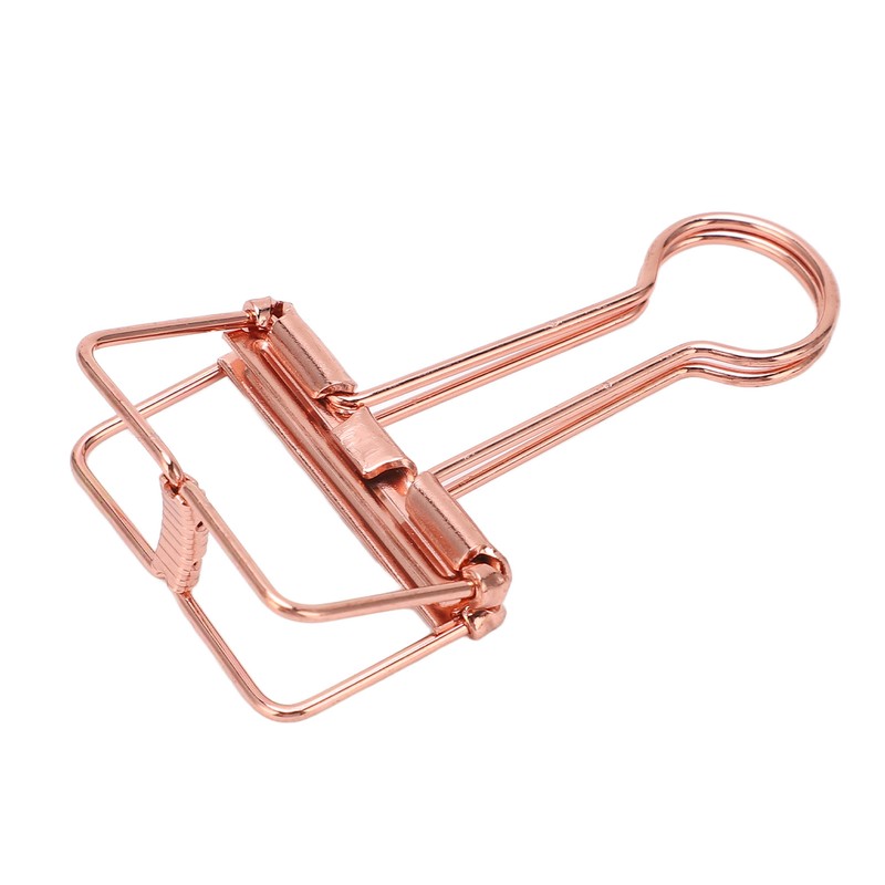 50Pcs Hollow Binder Clips Metal Paper Binder Clips for Documents