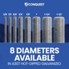 Fasteners Plus A307 Coarse Fully Threaded Rod, Hot Dip Galvanized,