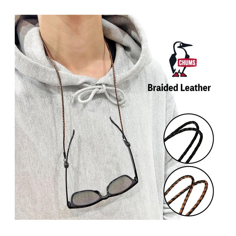 Chums CH61-1191 (U119:2 Tone) Braided Leather Eyeglass Strap