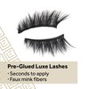 Eylure Pre-Glued False Lashes, Luxe Faux Mink Paragon