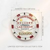3D Resin Las Vegas Poker Chip Fridge Magnet 2.87in Decor